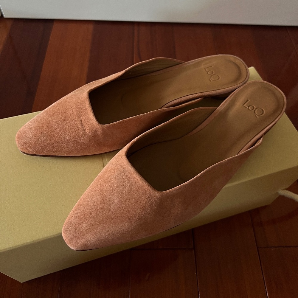 LOQ Carmen Mules in Rosa